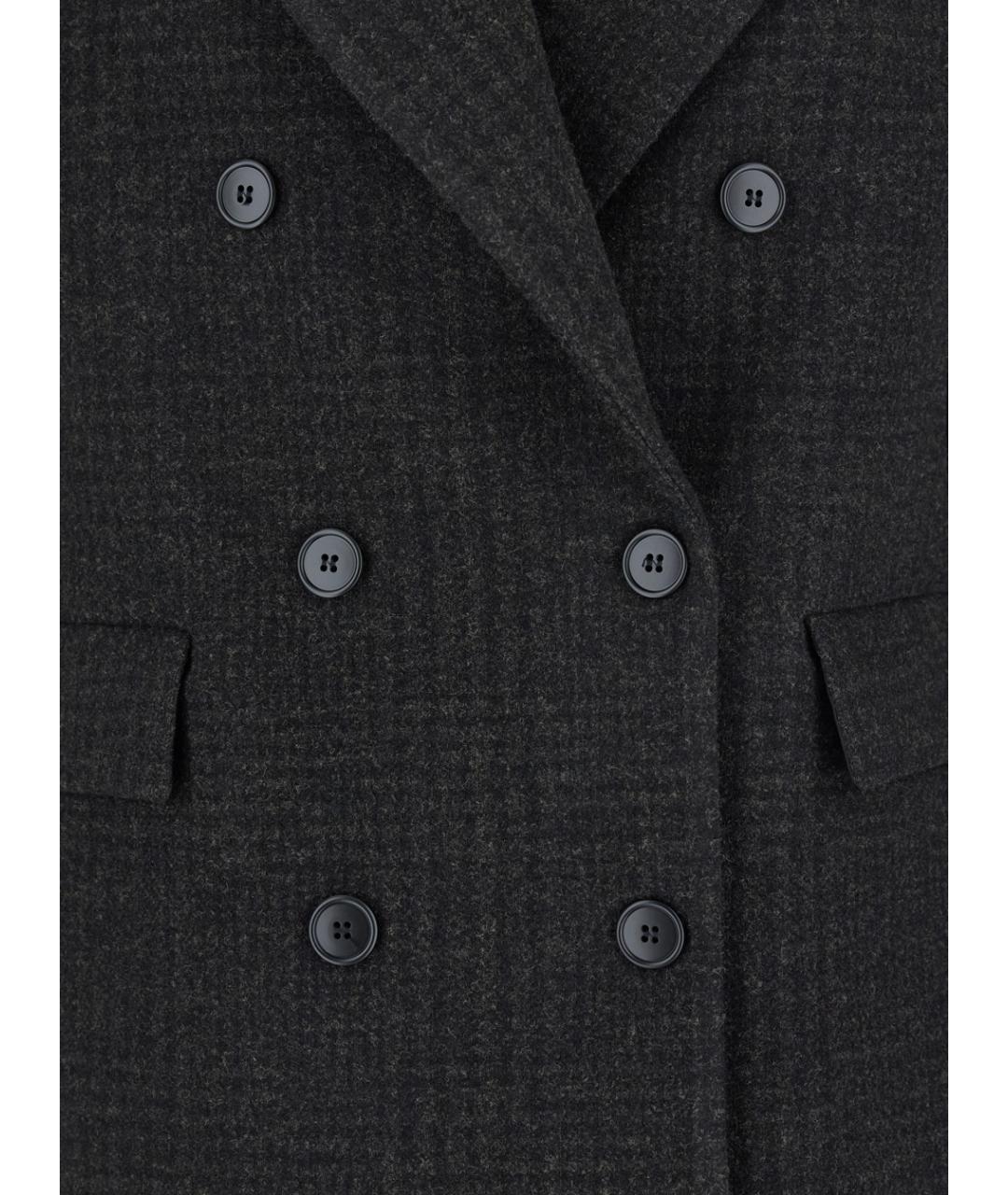 PLAIN Коричневое шерстяное пальто, фото 3