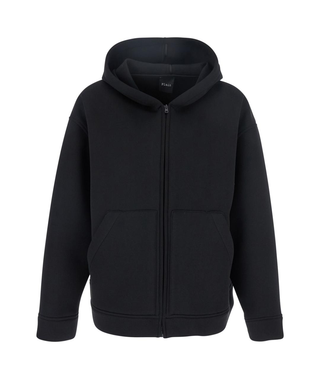 PLAIN Черная полиэстеровая куртка, фото 1