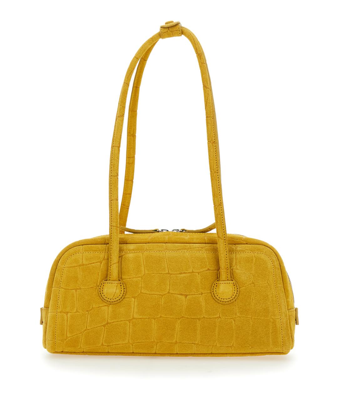 MARGESHERWOOD Желтая замшевая сумка через плечо, фото 2