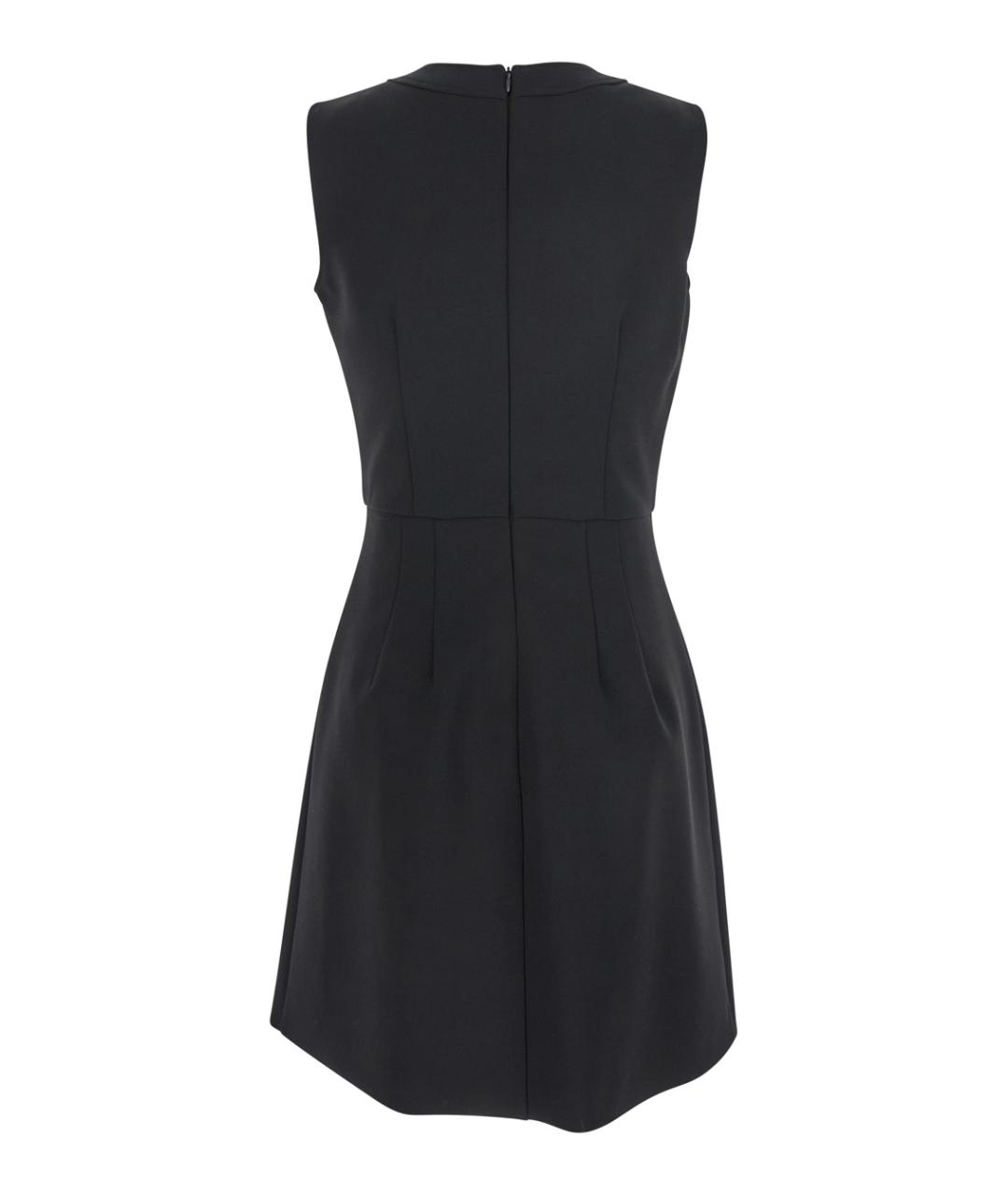 PLAIN Черное полиэстеровое повседневное платье, фото 2