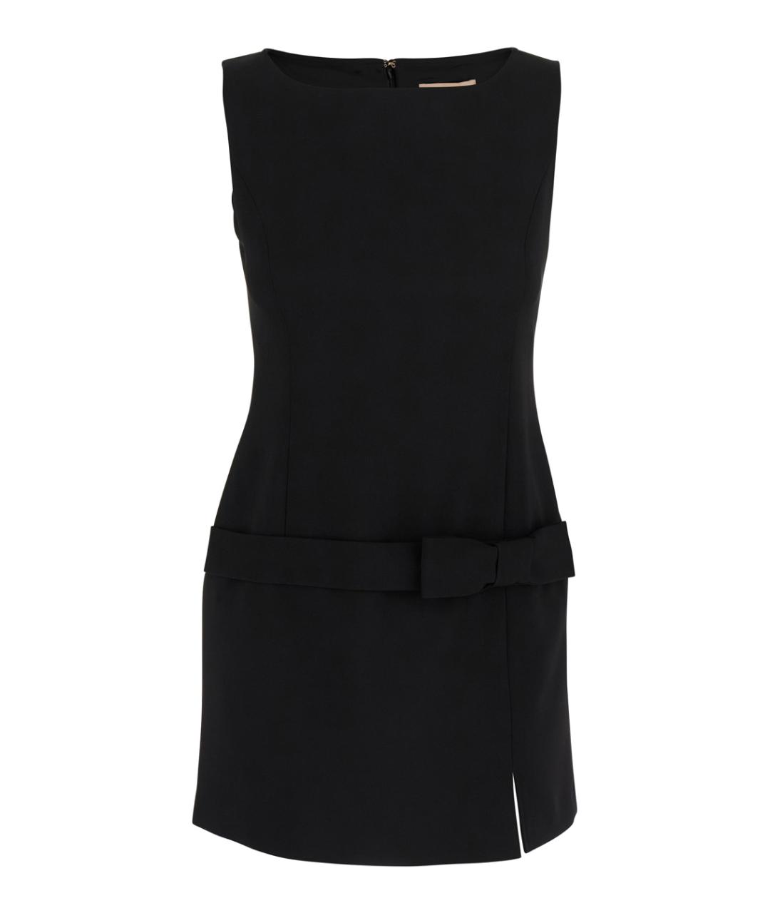 TWIN-SET Черное повседневное платье, фото 1