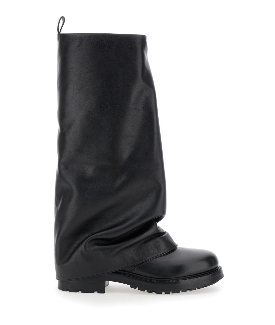 STRATEGIA Черные кожаные ботинки, фото 1