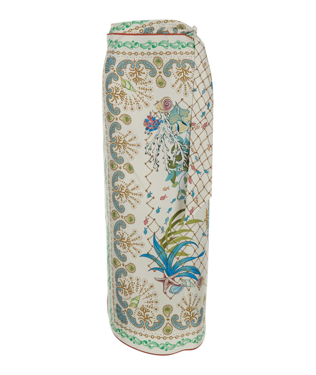 MANTERO 1902 Мульти шелковая юбка миди, фото 1