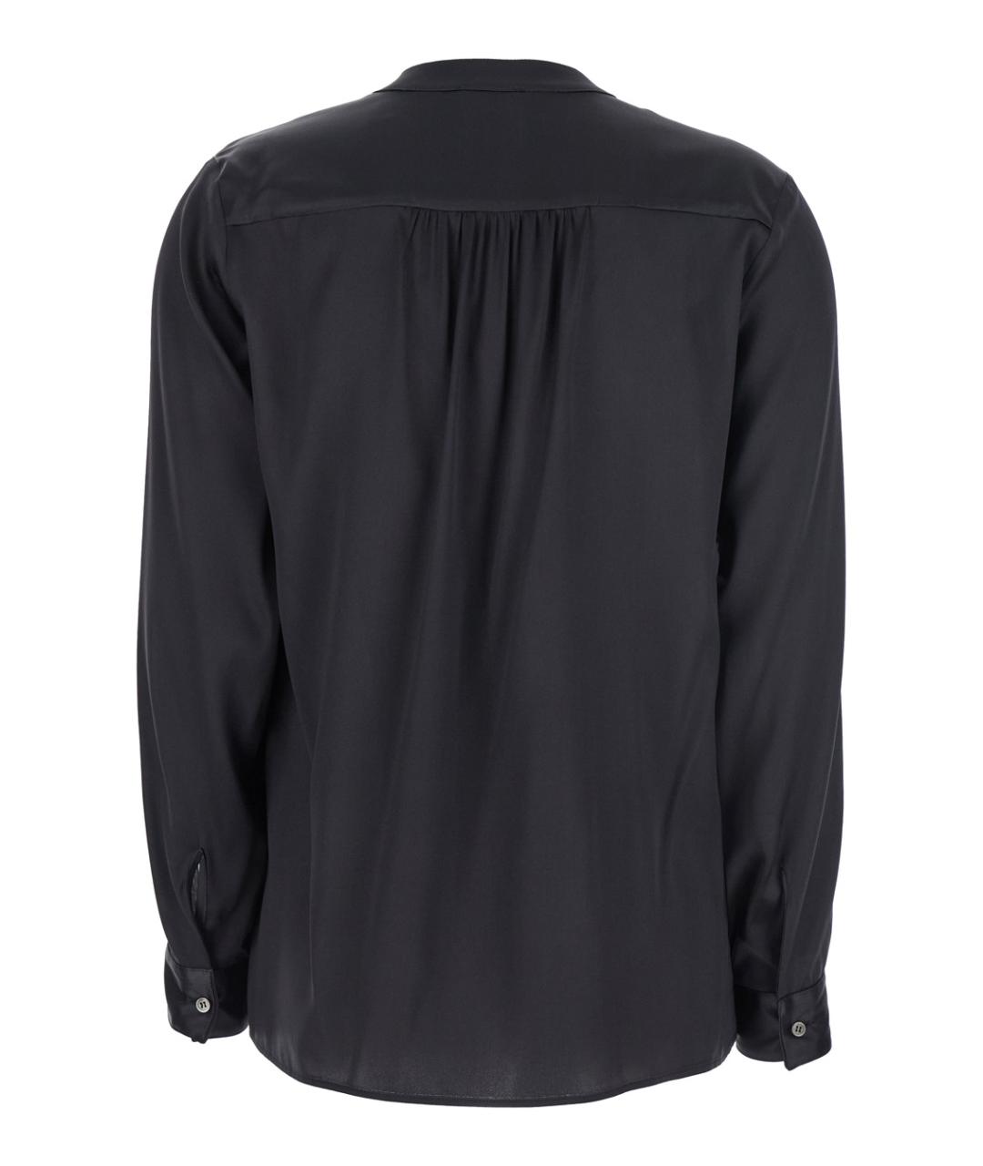 PLAIN Черная шелковая рубашка, фото 2