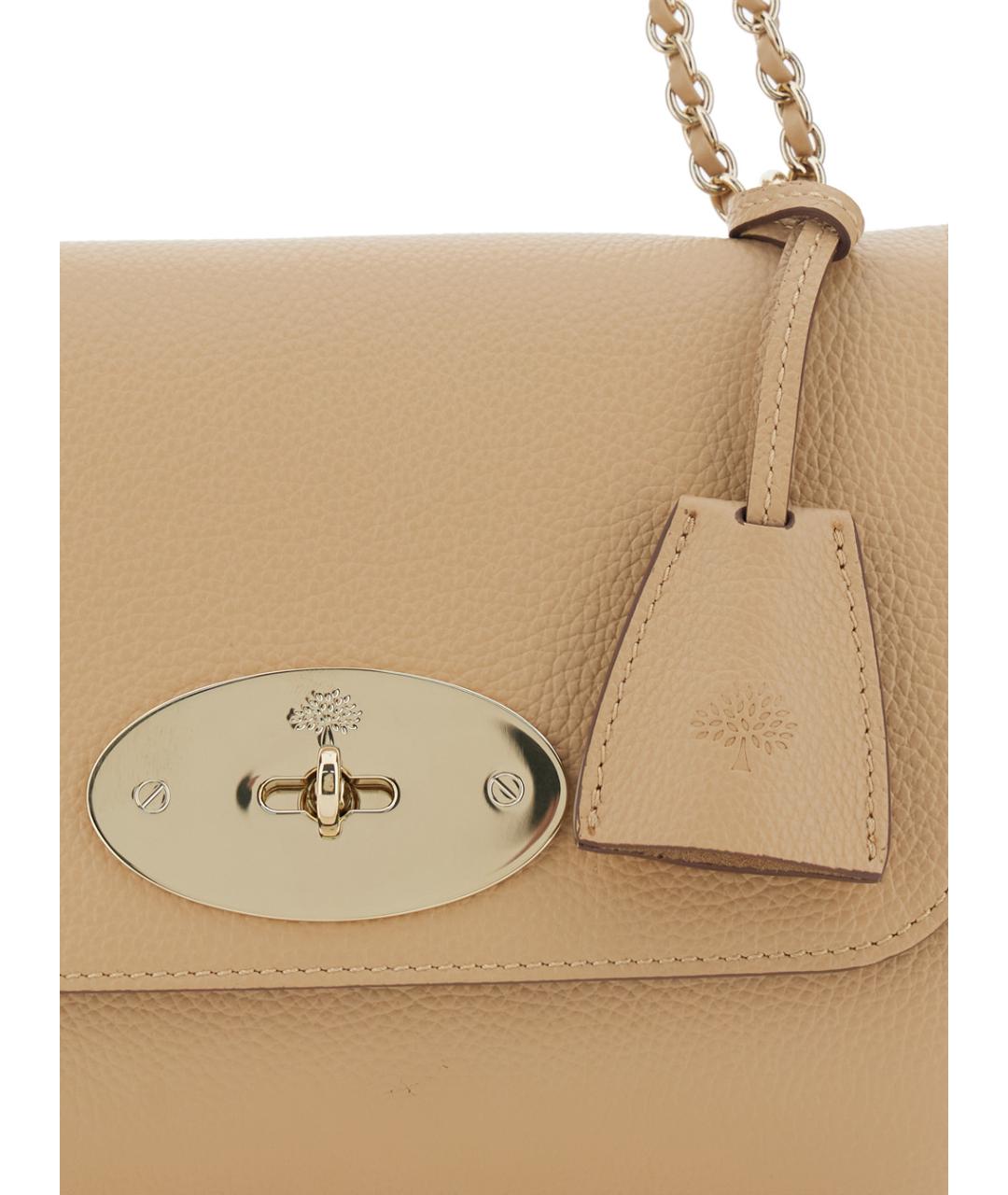 MULBERRY Бежевая кожаная сумка через плечо, фото 3