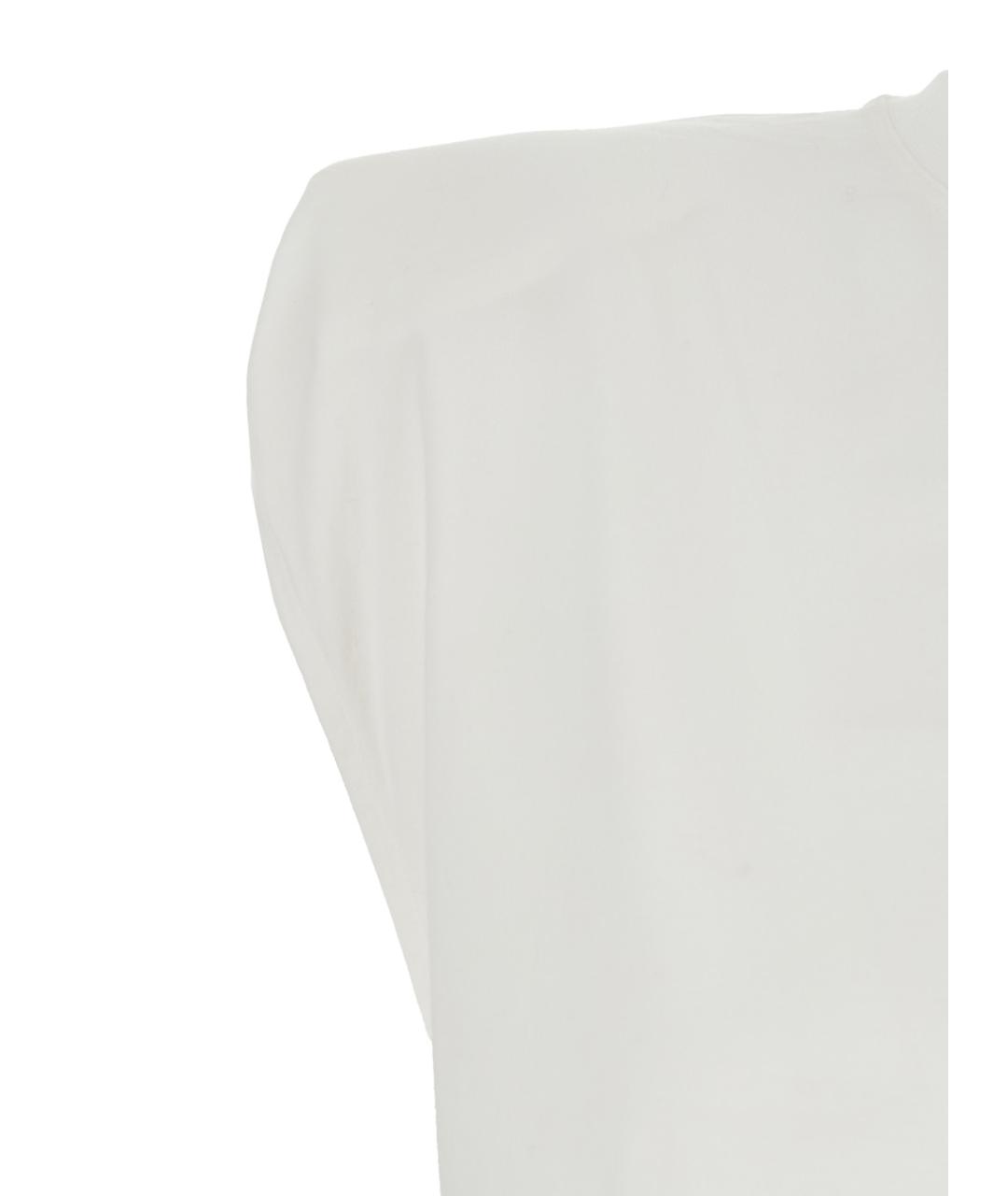 AG JEANS Белая хлопковая футболка, фото 3