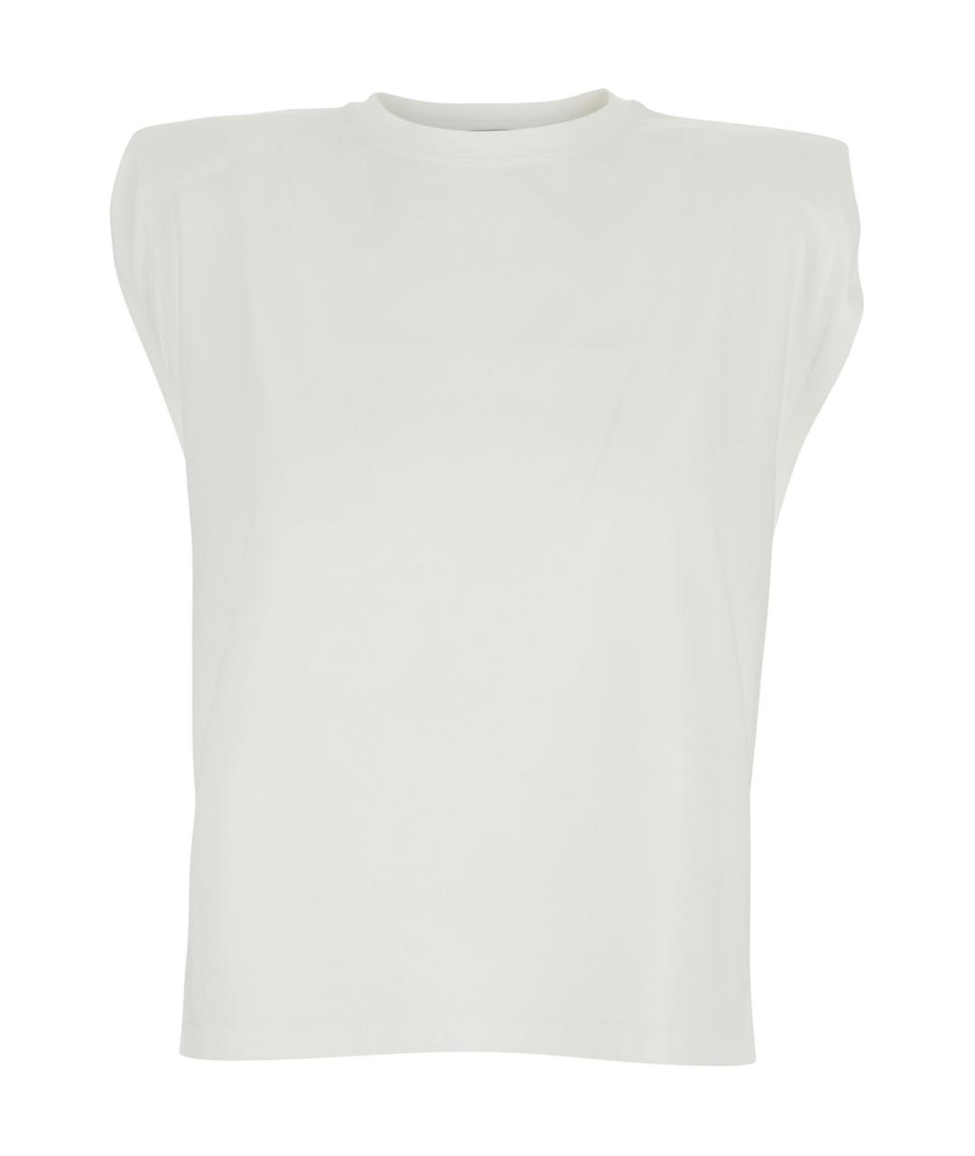 AG JEANS Белая хлопковая футболка, фото 1