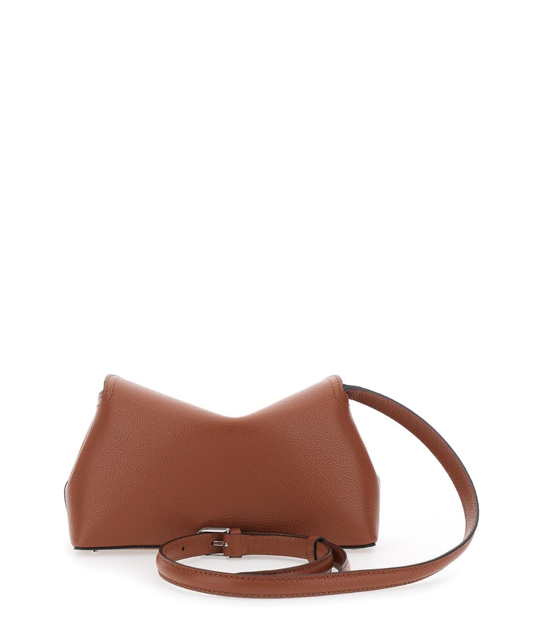 TOTEME Коричневая кожаная сумка через плечо, фото 2