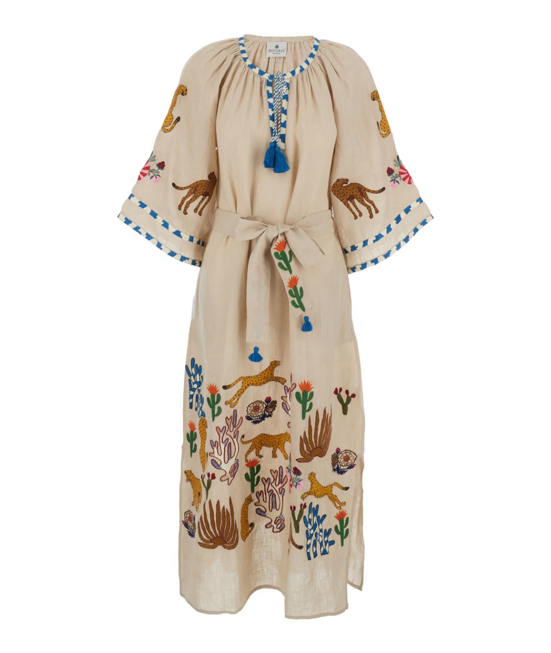 BENARAS BY CITRUS Бежевая льняная туника, фото 1