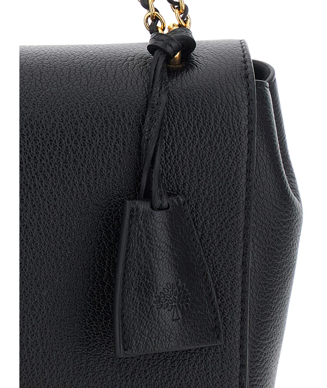 MULBERRY Черная кожаная сумка через плечо, фото 3