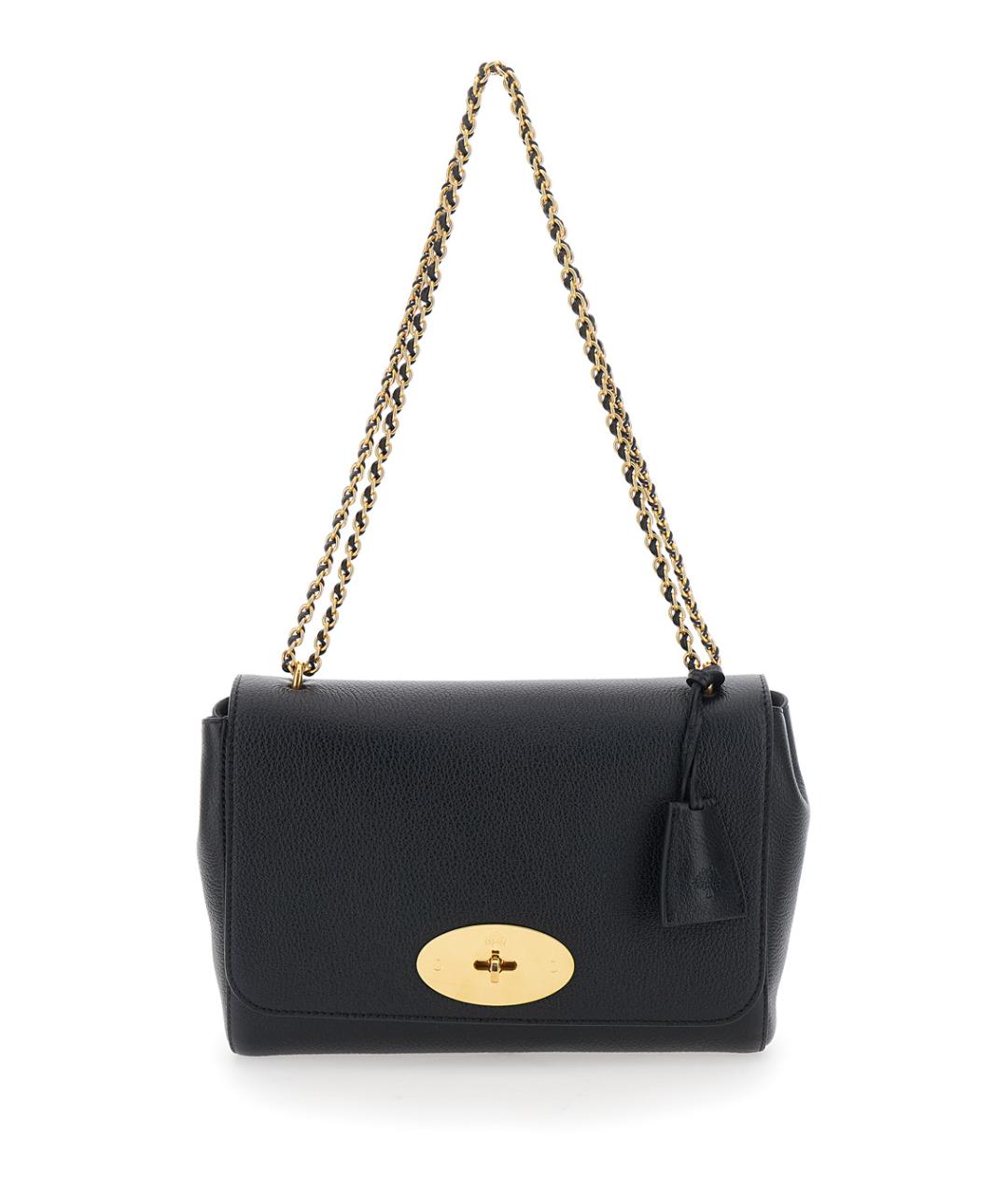 MULBERRY Черная кожаная сумка через плечо, фото 1