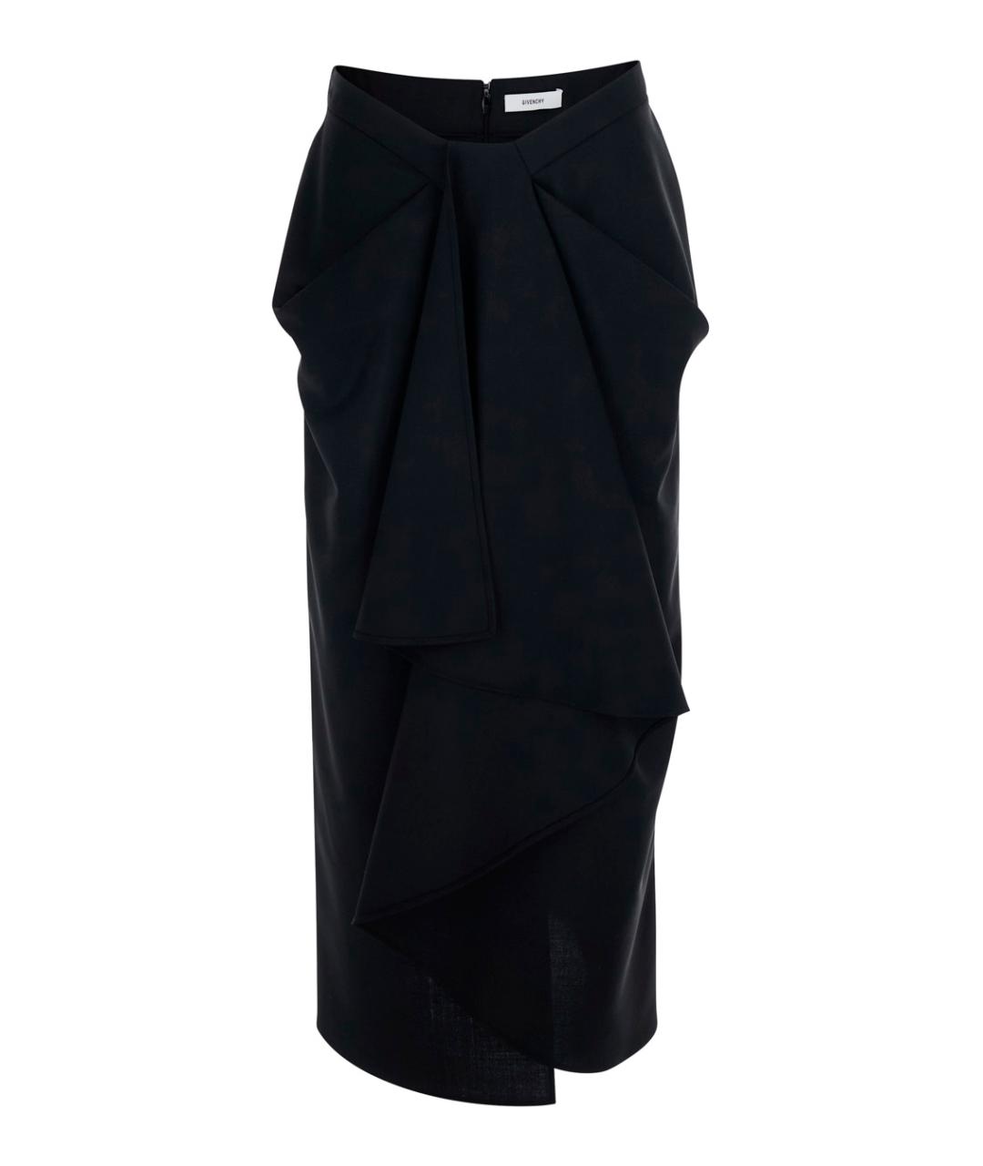 GIVENCHY Черная юбка миди, фото 1