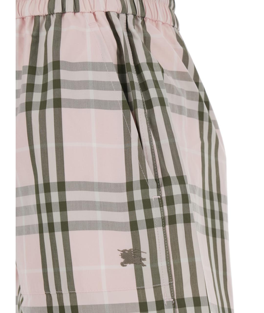 BURBERRY Розовые хлопковые шорты, фото 3