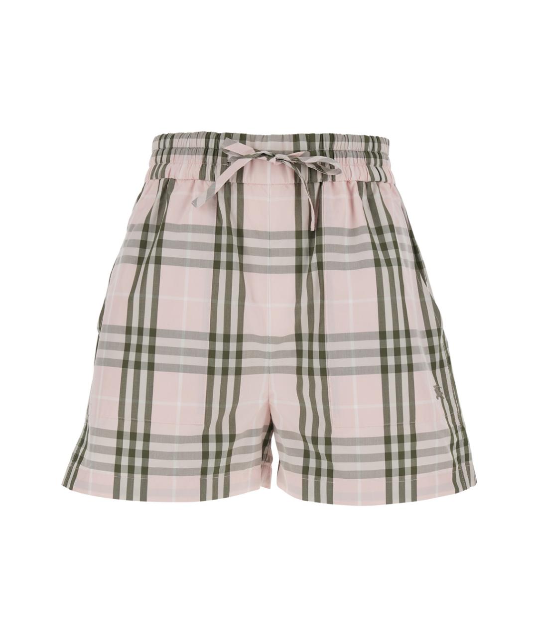 BURBERRY Розовые хлопковые шорты, фото 1