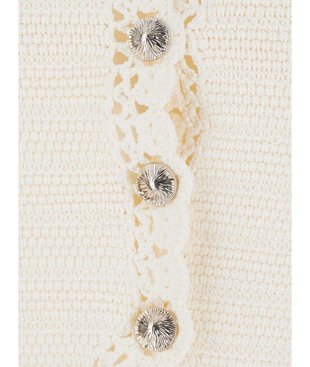 TWIN-SET Белый вискозный жакет/пиджак, фото 3