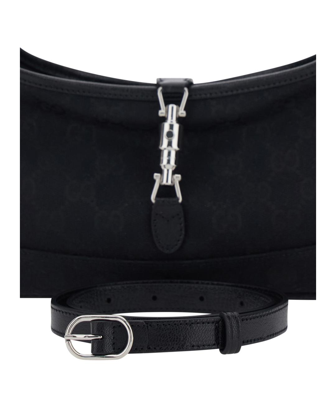 GUCCI Черная тканевая сумка через плечо, фото 3