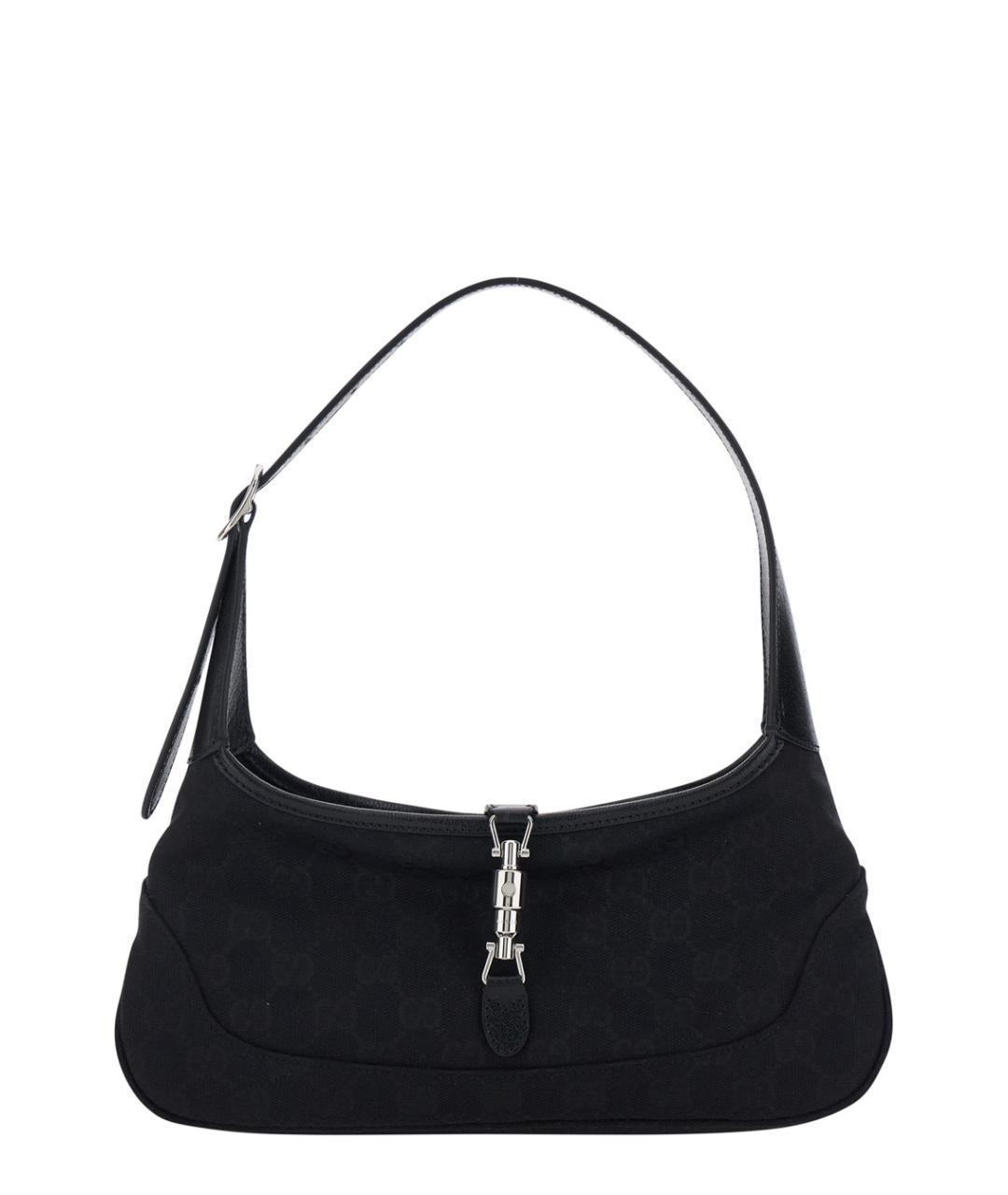 GUCCI Черная тканевая сумка через плечо, фото 1