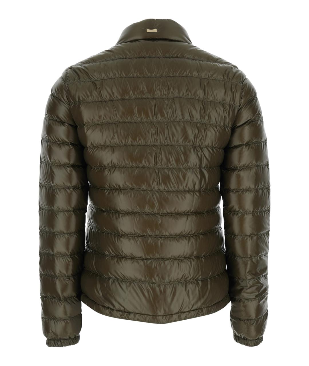 HERNO Зеленый полиамидовый пуховик, фото 2