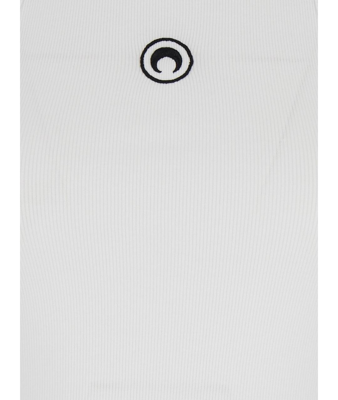 MARINE SERRE Белая хлопковая майка, фото 3