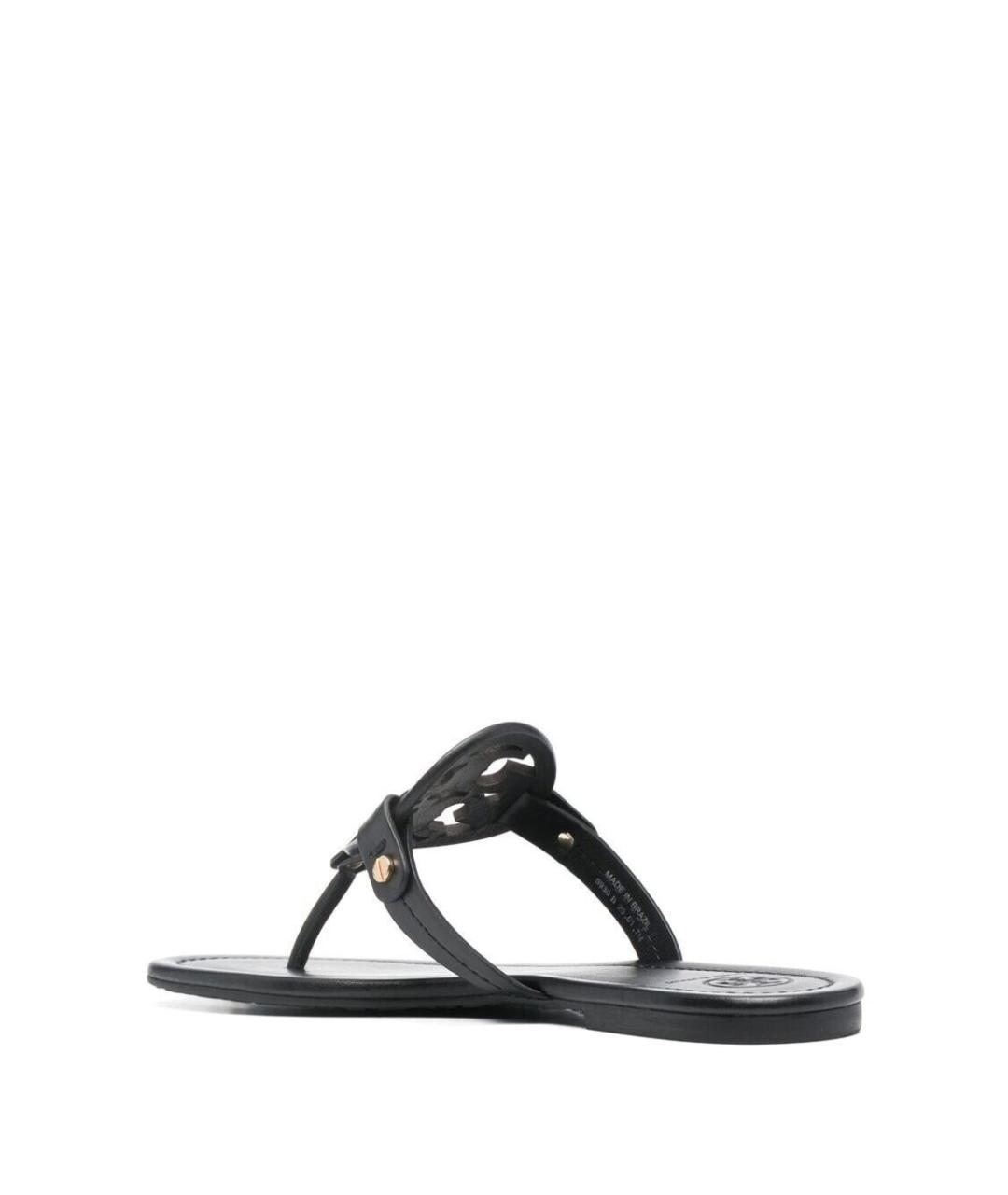 TORY BURCH Черные кожаные сандалии, фото 3