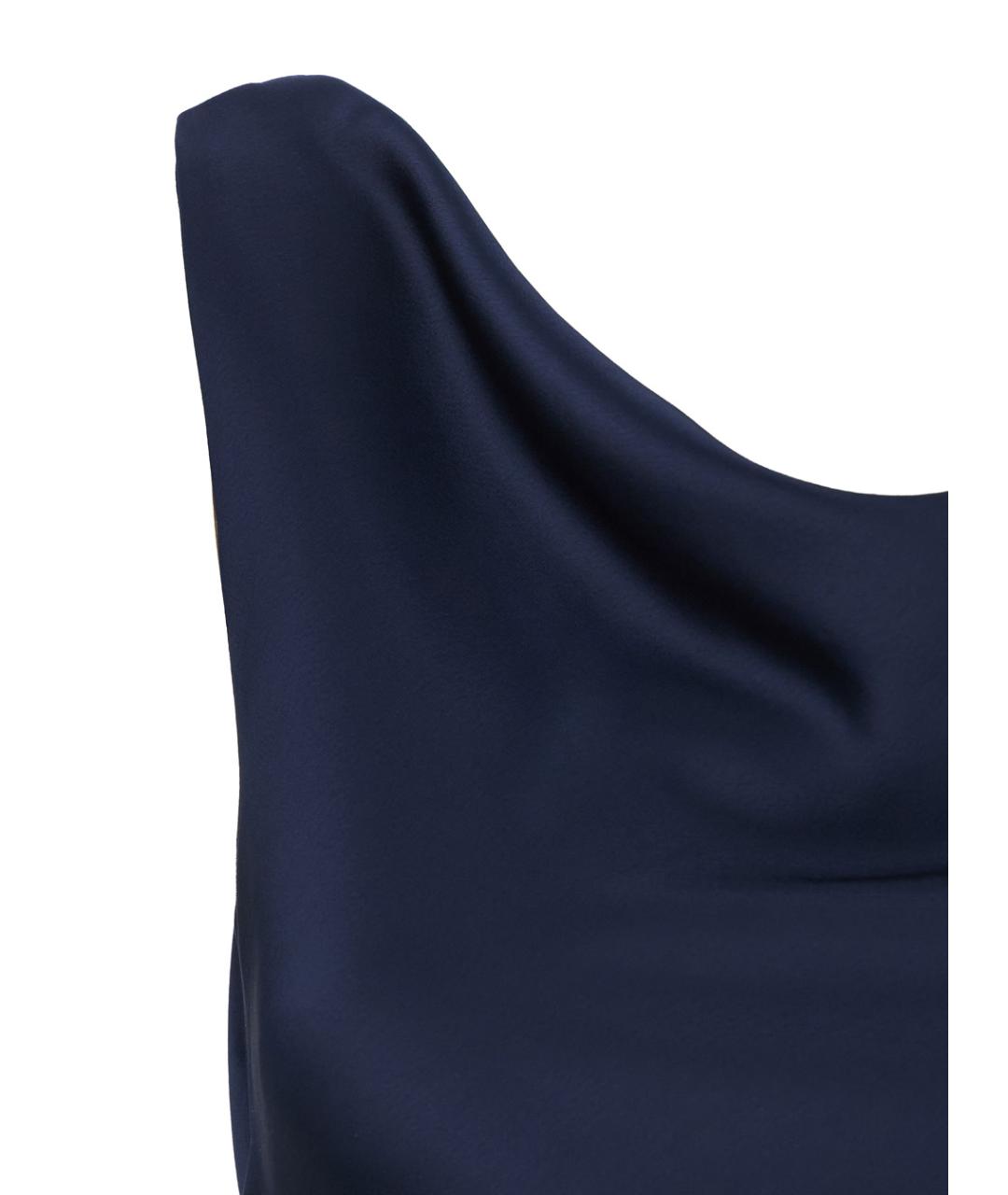 PLAIN Синее полиэстеровое вечернее платье, фото 3