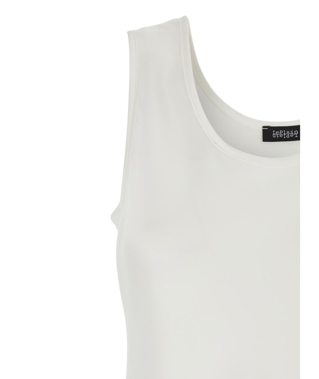 PLAIN Белая полиэстеровая майка, фото 3