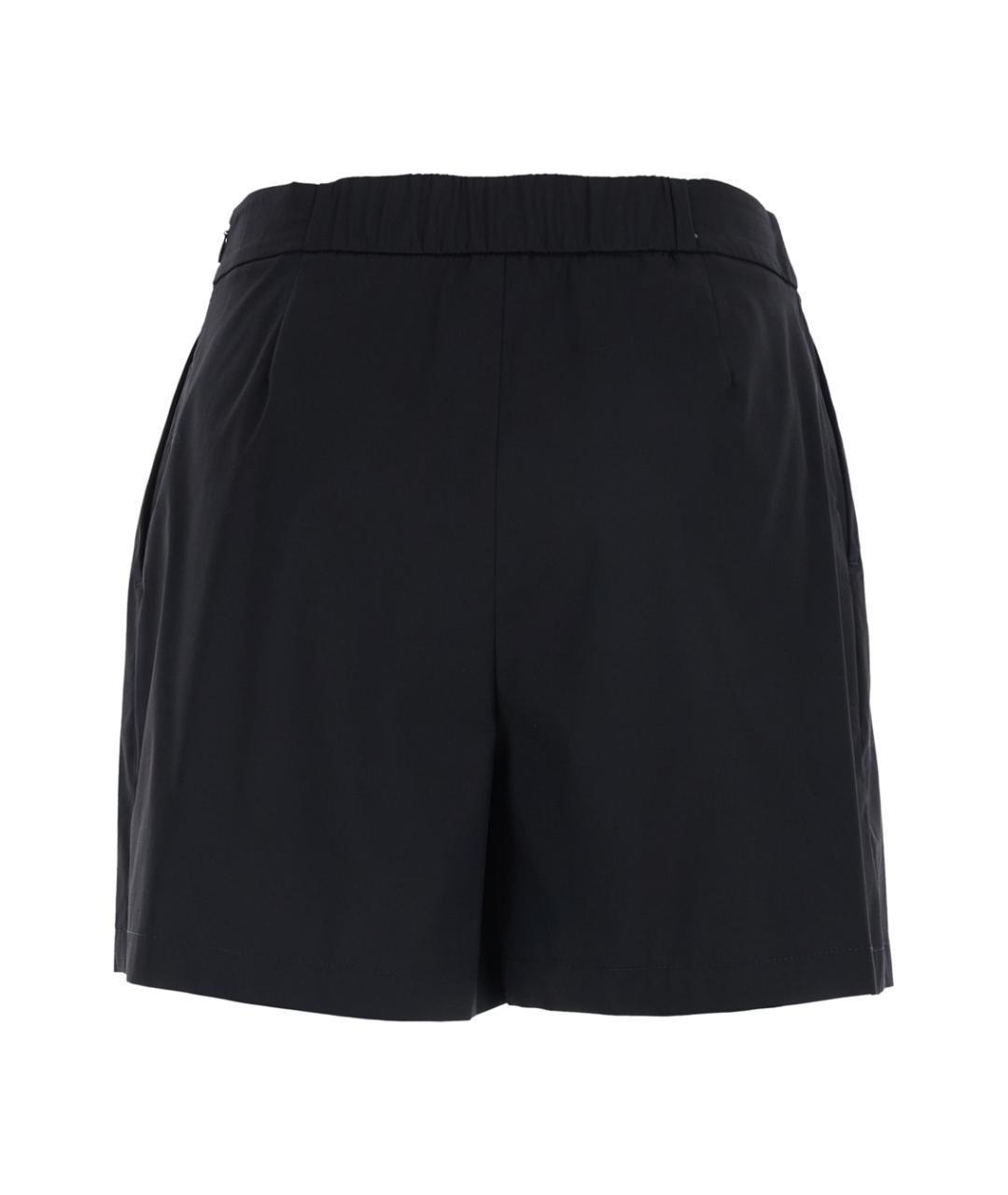 PLAIN Черные хлопковые шорты, фото 2