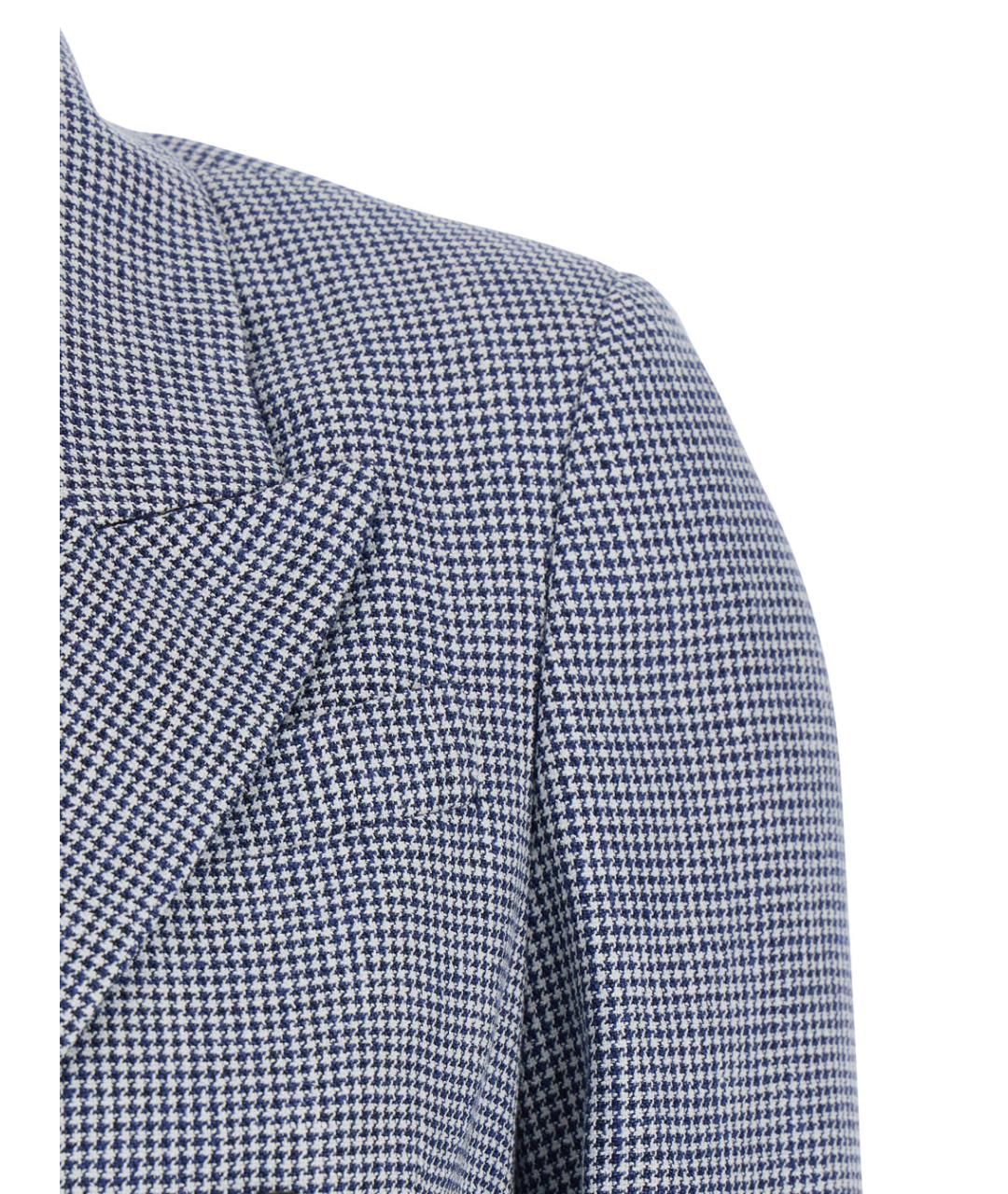 BRUNELLO CUCINELLI Синий шерстяной жакет/пиджак, фото 3