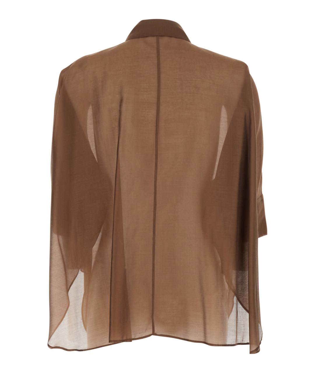 PLAIN Коричневая полиэстеровая рубашка, фото 2