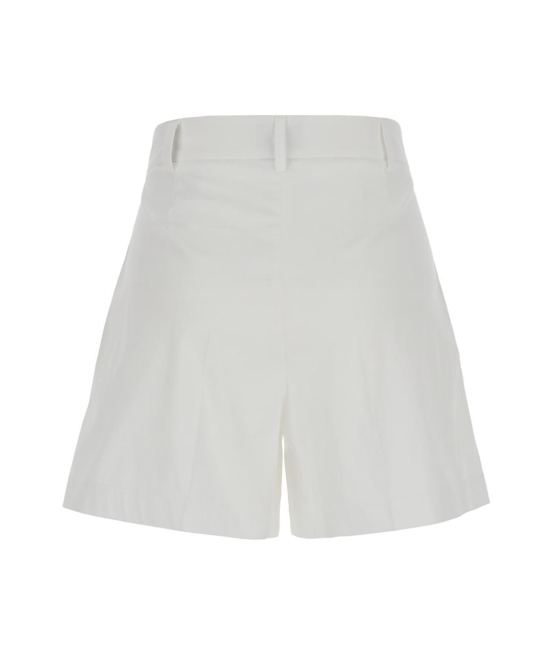 PLAIN Белые хлопковые шорты, фото 2