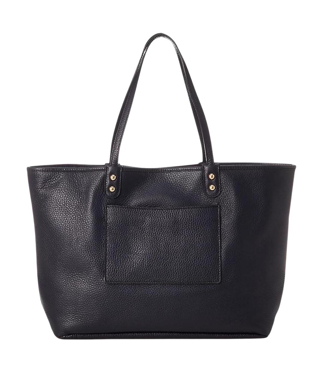 ETRO Черная кожаная сумка тоут, фото 1