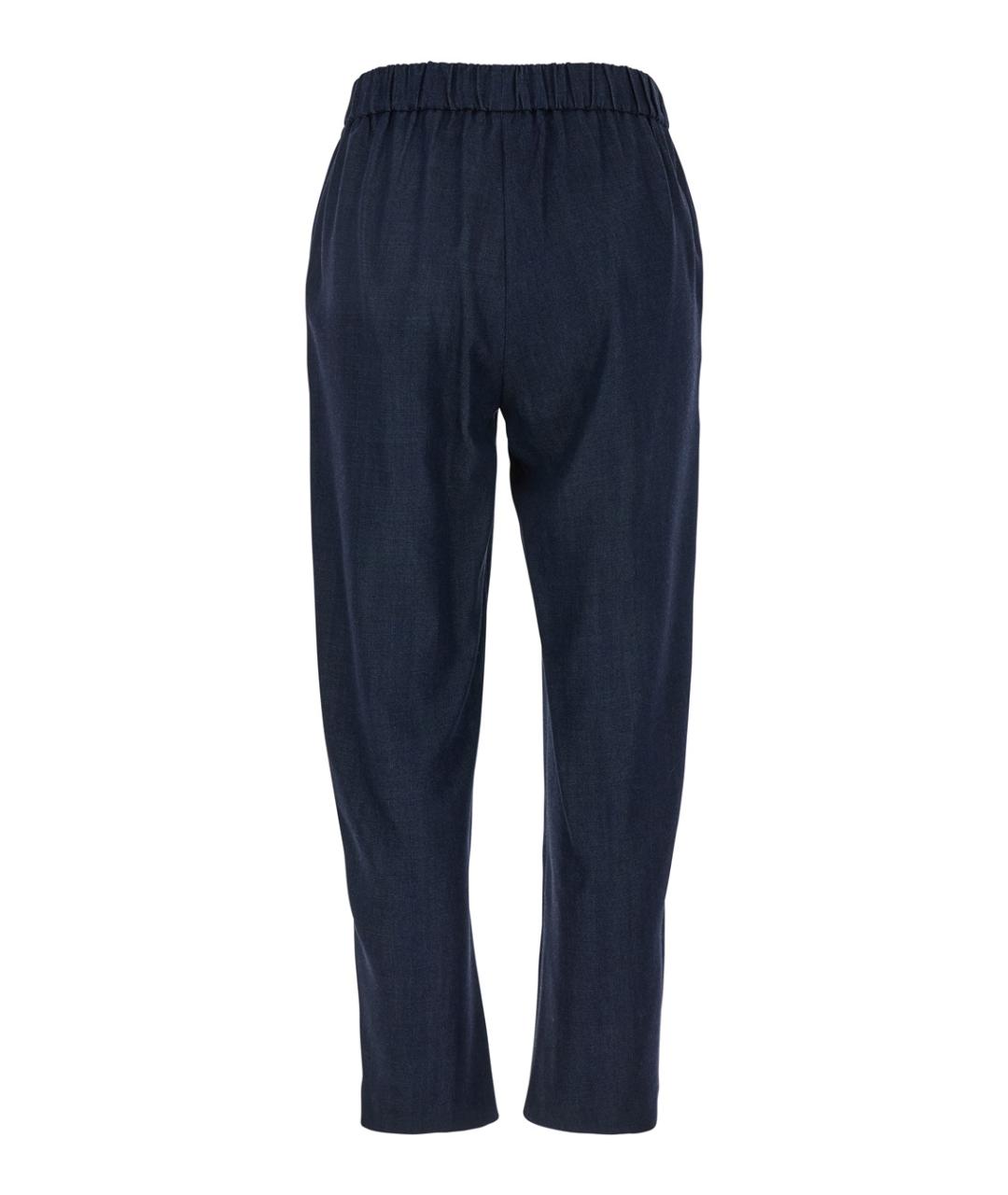 PLAIN Синие прямые брюки, фото 2