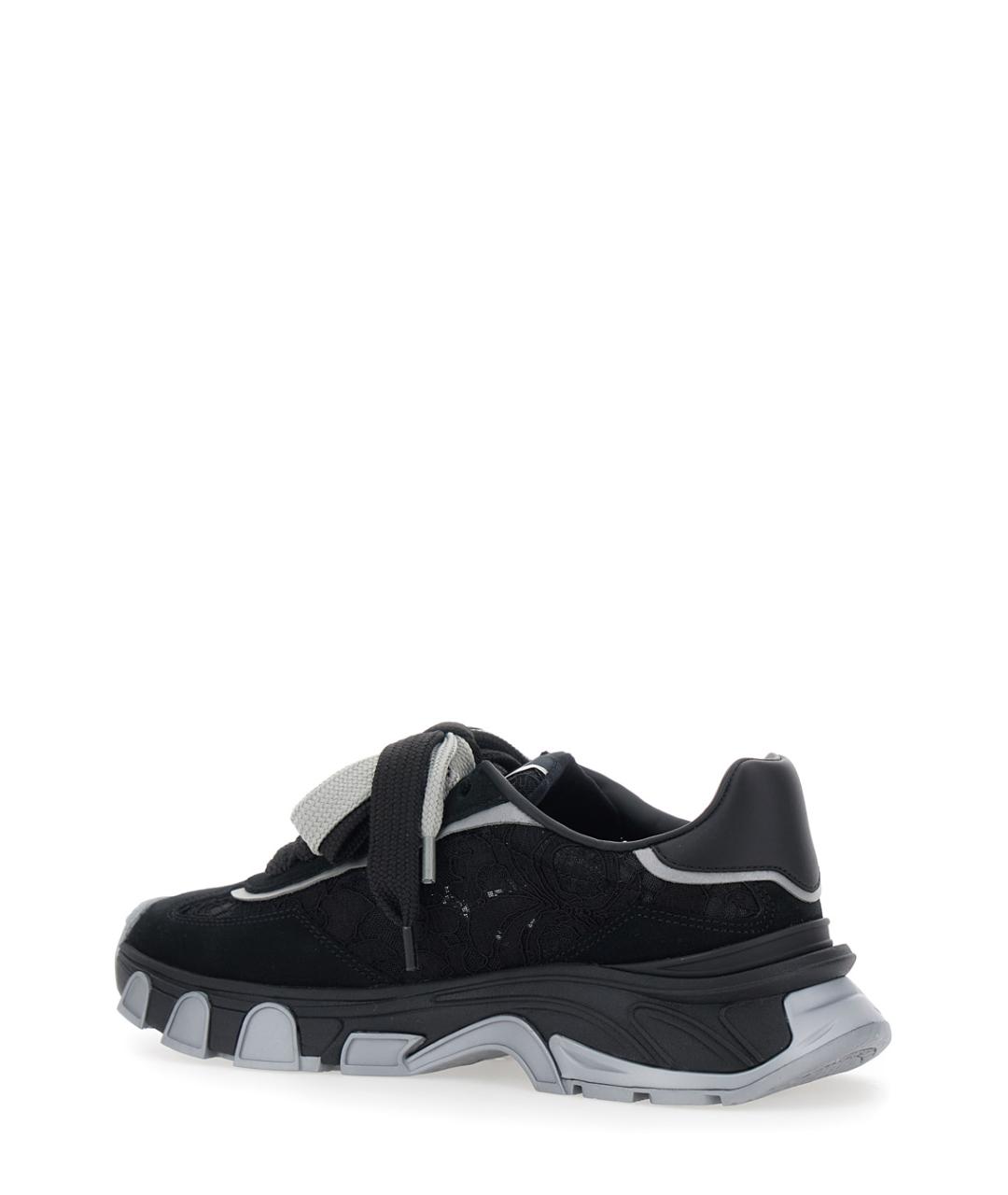 DOLCE&GABBANA Черные текстильные кроссовки, фото 3
