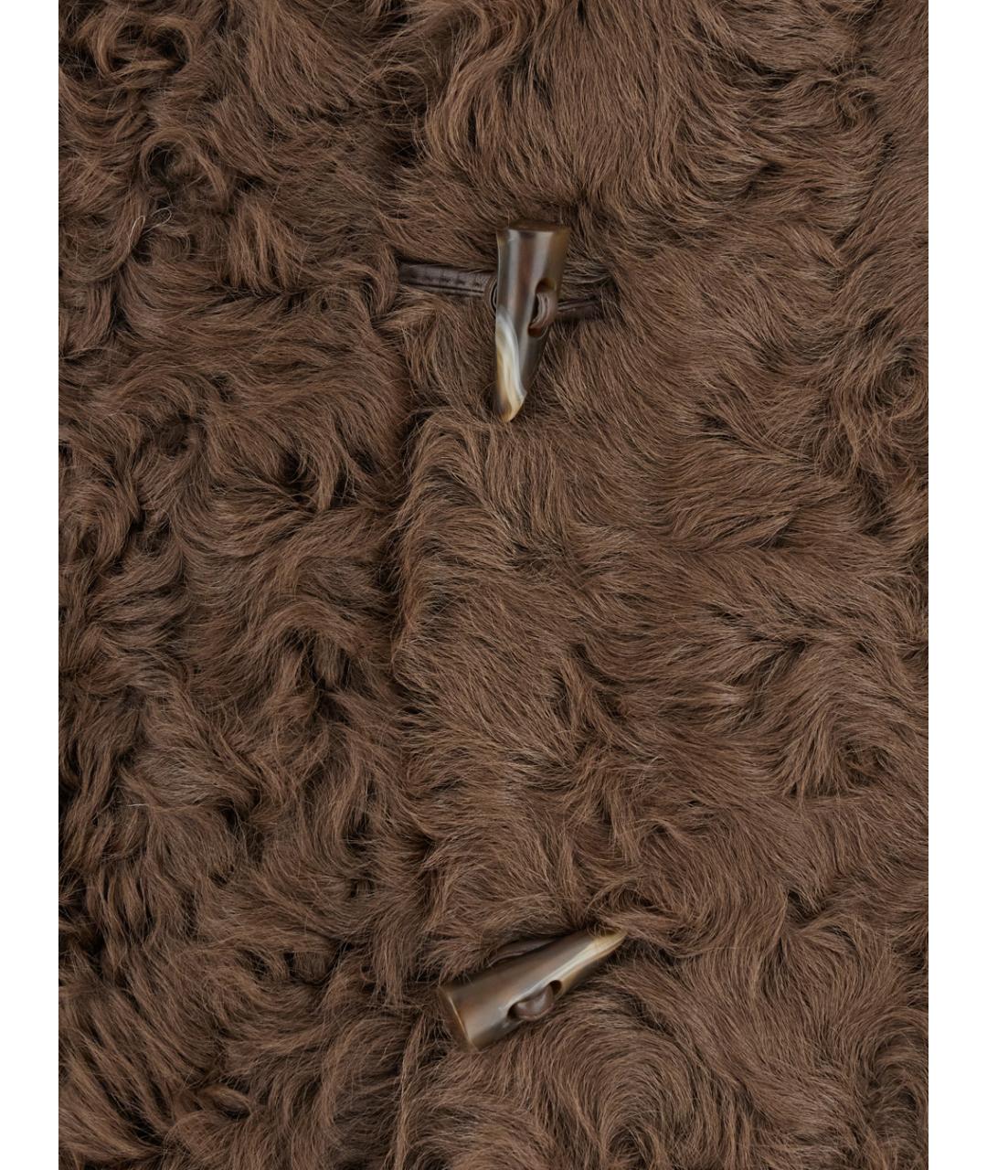 PLAIN Коричневая шерстяная шуба, фото 3