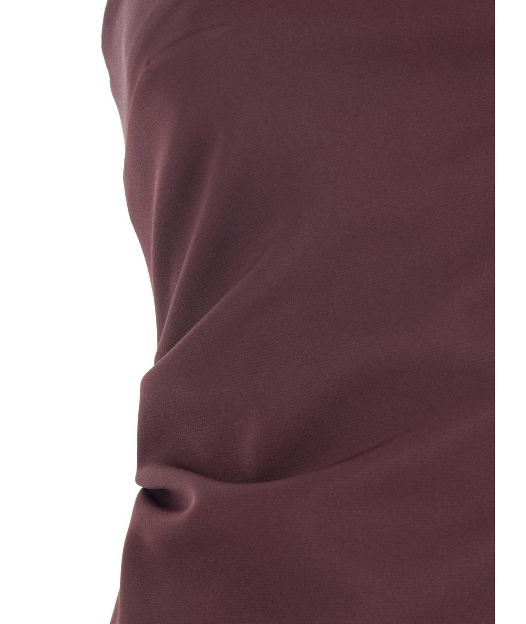 PLAIN Бордовое полиэстеровое вечернее платье, фото 3