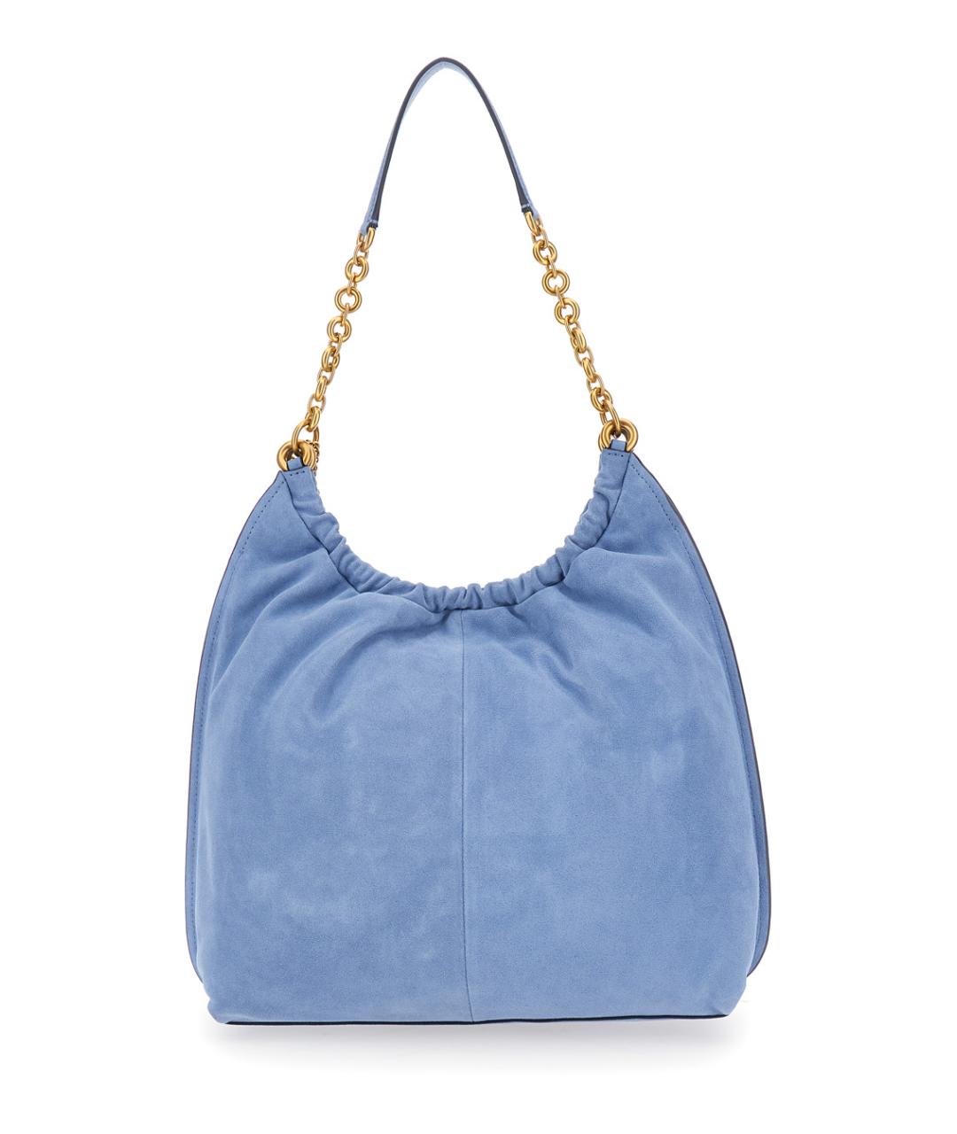 MICHAEL MICHAEL KORS Голубая кожаная сумка через плечо, фото 2