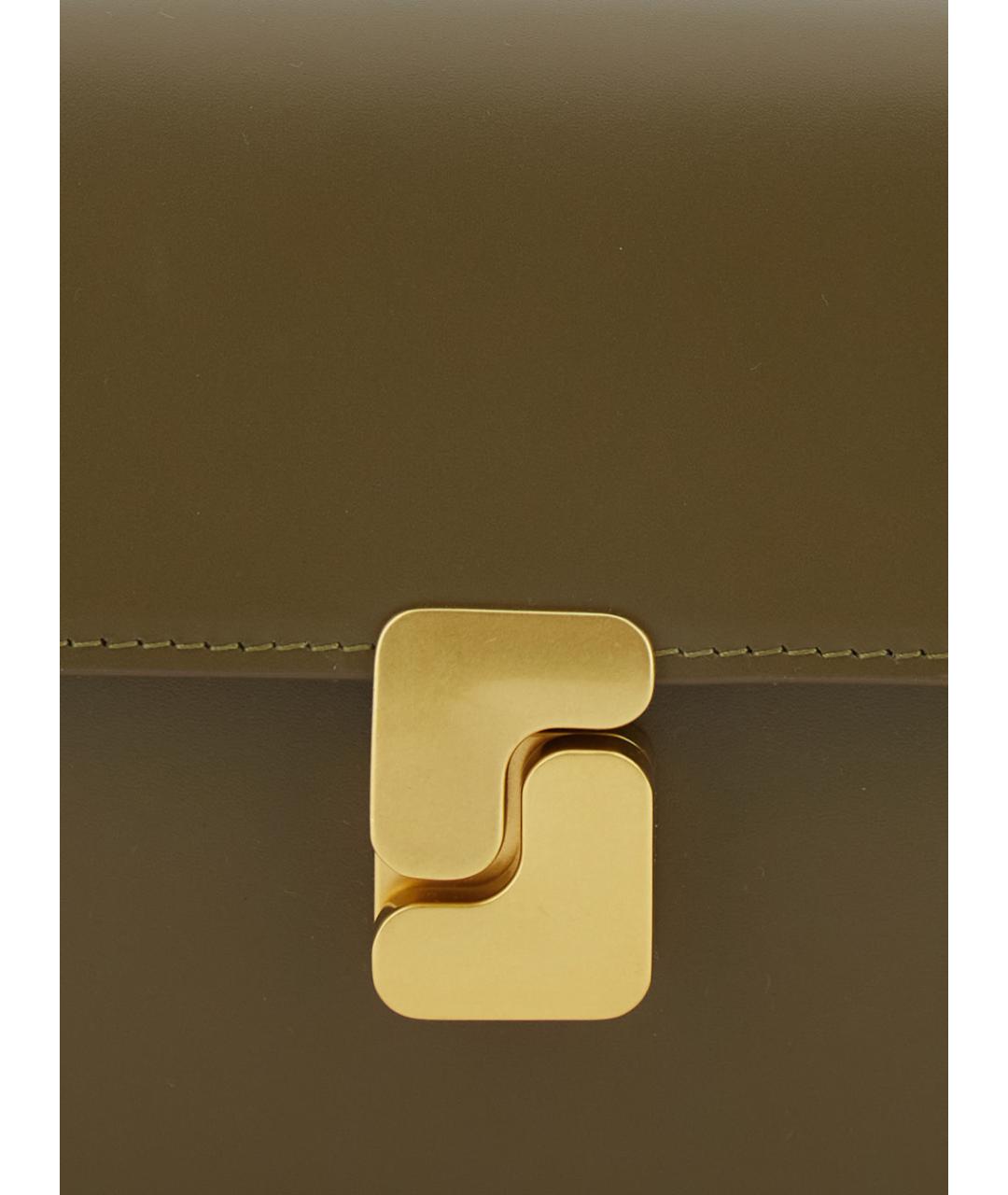 SOEUR Зеленая кожаная сумка через плечо, фото 3