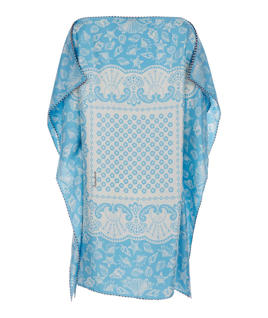 MANTERO 1902 Голубая шелковая туника, фото 2