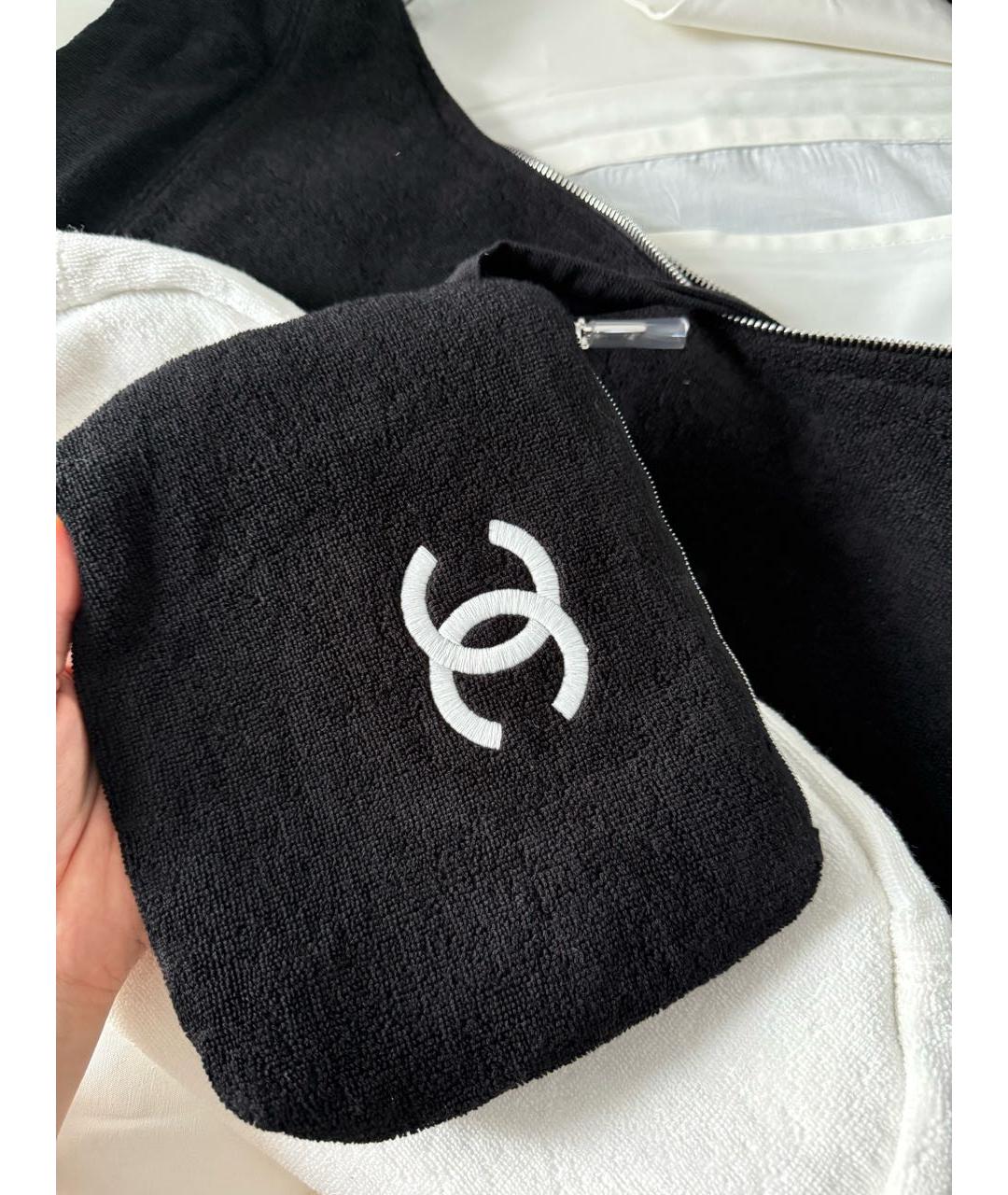 CHANEL Черная пляжная сумка, фото 3