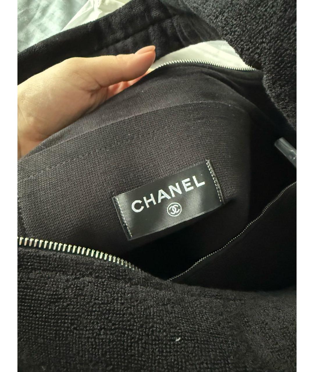 CHANEL Черная пляжная сумка, фото 4