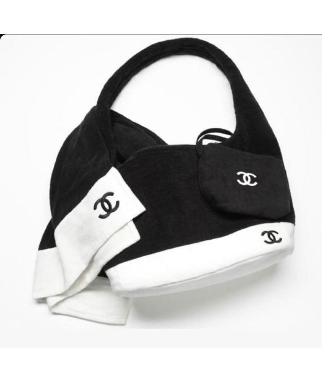 CHANEL Черная пляжная сумка, фото 5