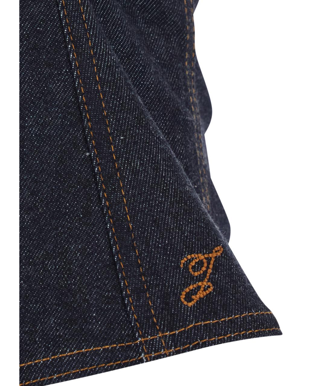 JACQUEMUS Синяя хлопковая майка, фото 3