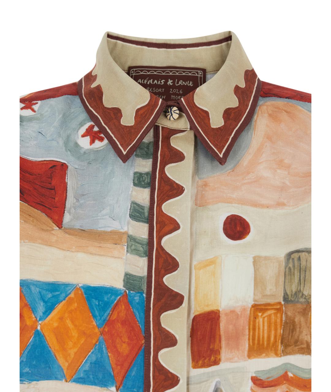 Alemais Мульти льняная рубашка, фото 3