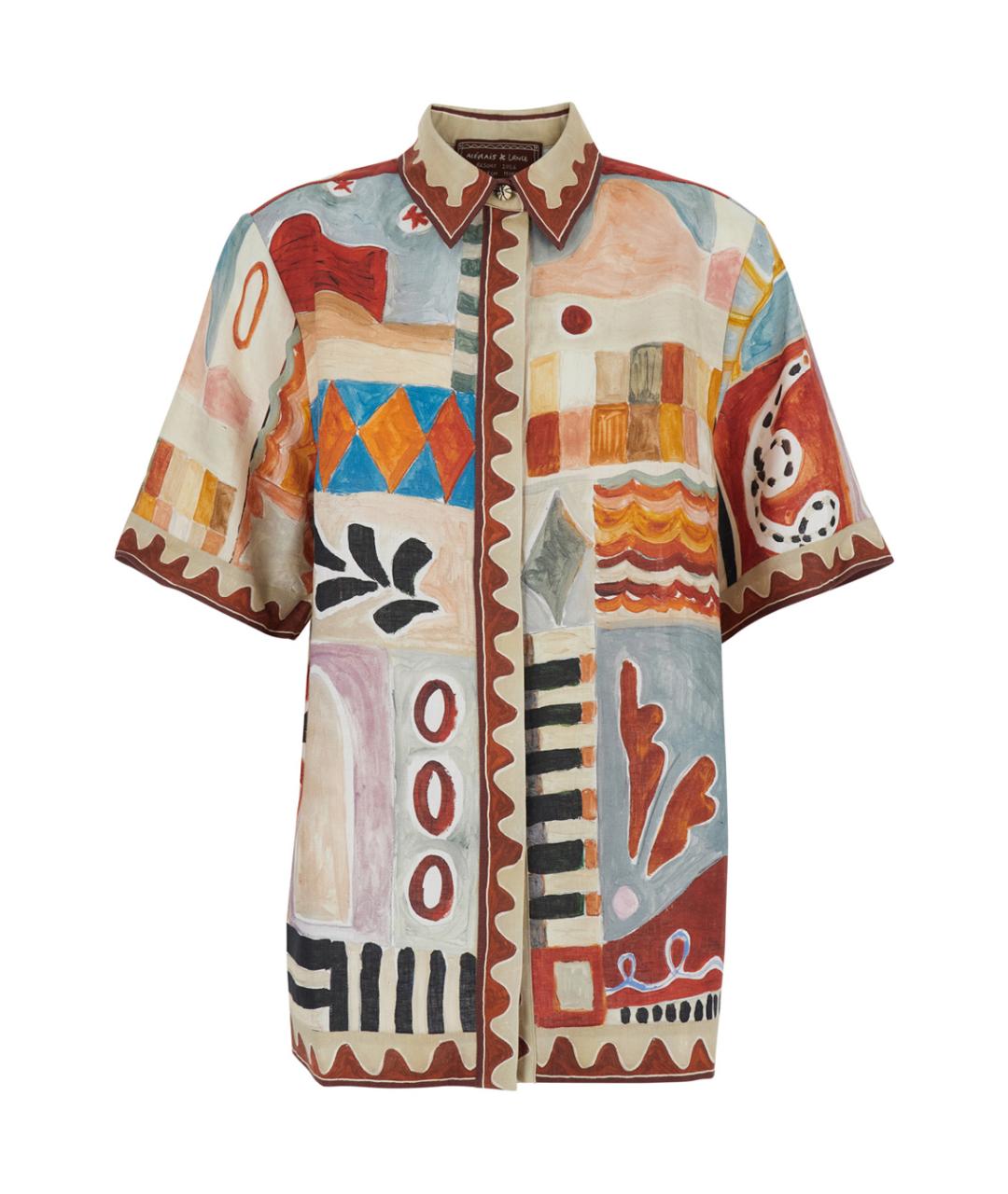 Alemais Мульти льняная рубашка, фото 1