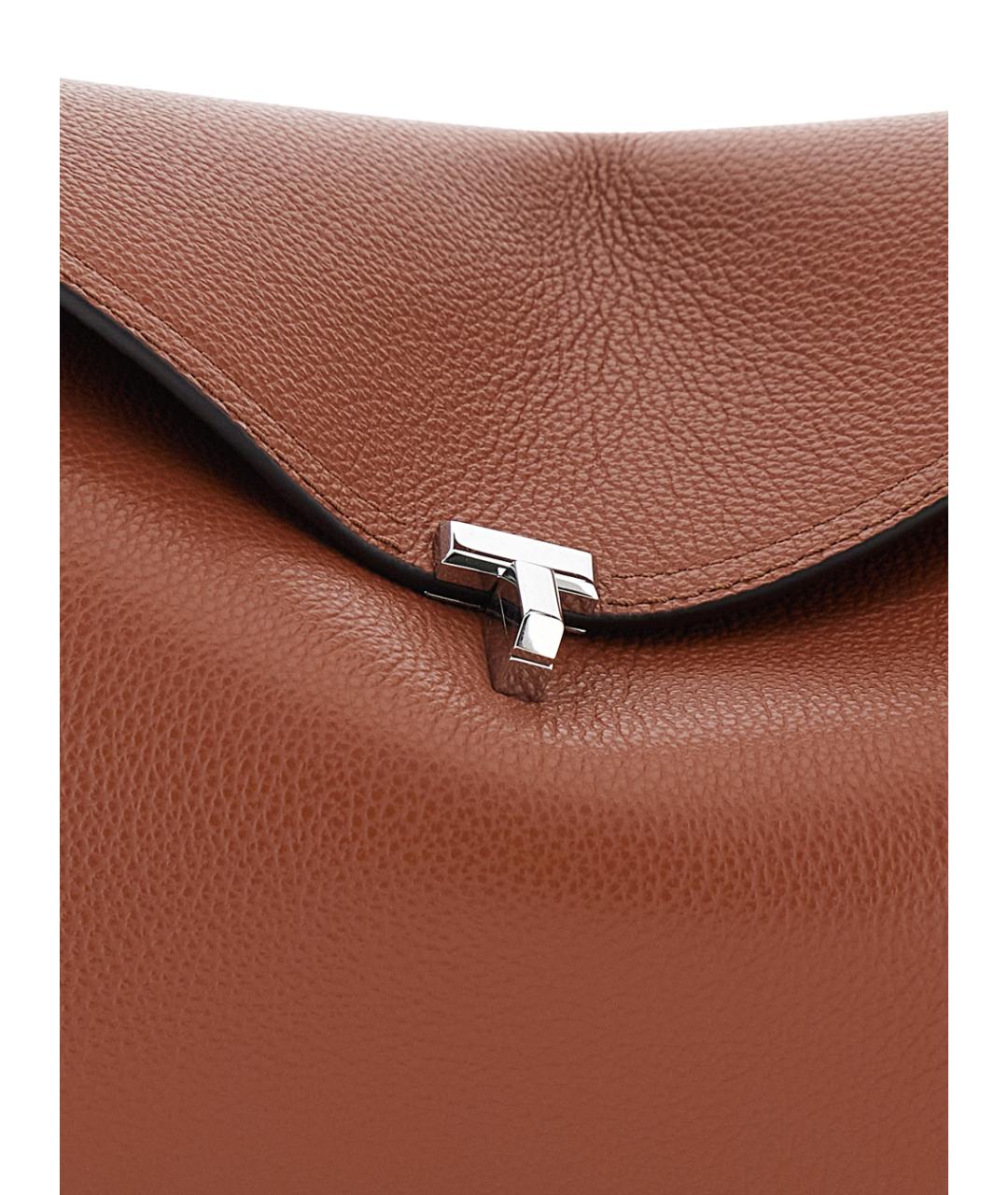TOTEME Коричневая кожаная сумка через плечо, фото 3