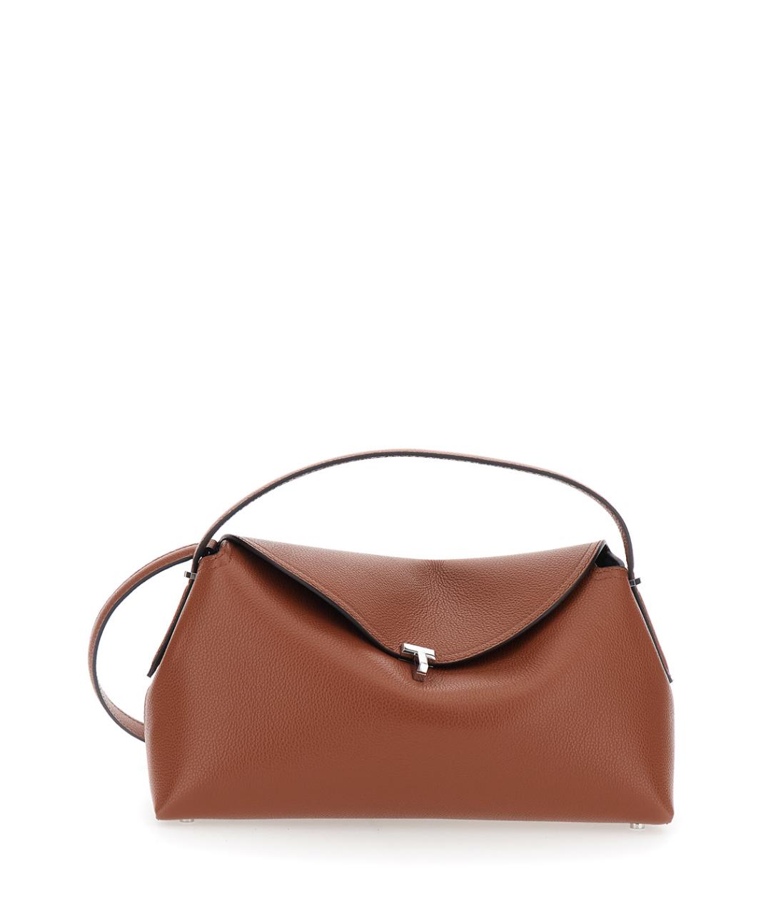 TOTEME Коричневая кожаная сумка через плечо, фото 1