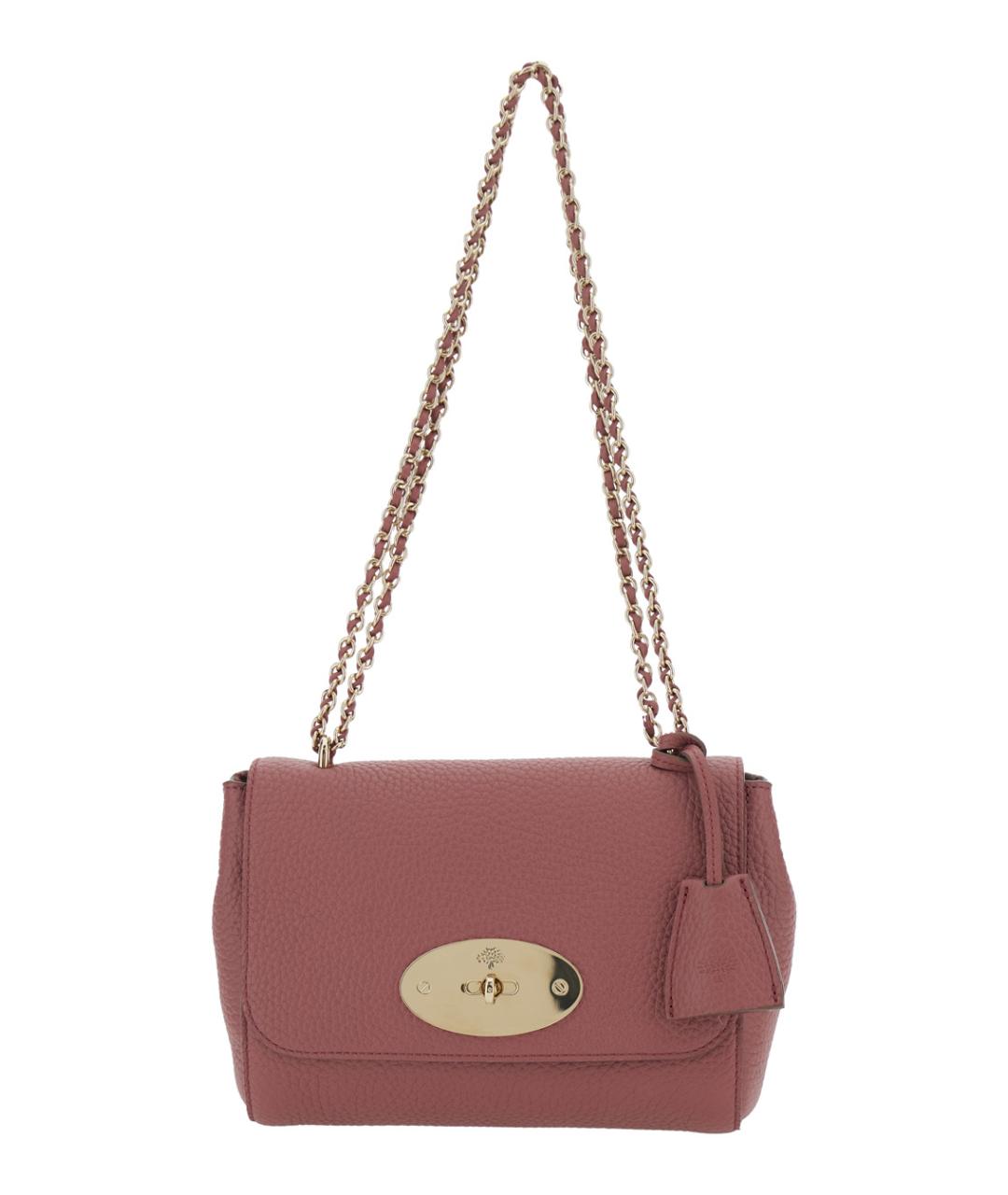 MULBERRY Розовая кожаная сумка через плечо, фото 1