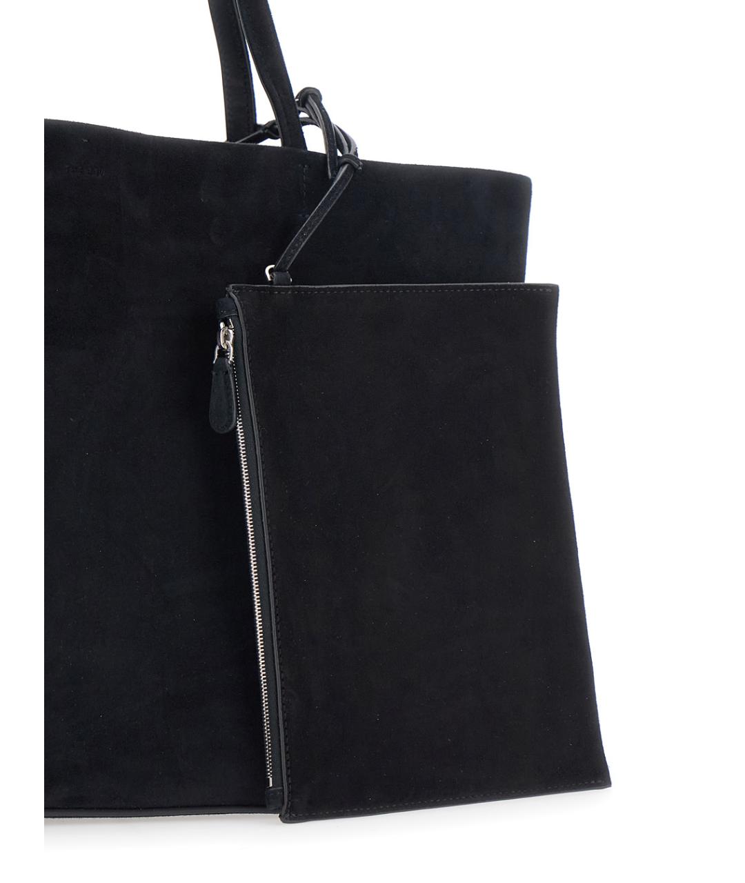 THE ROW Черная кожаная сумка тоут, фото 3