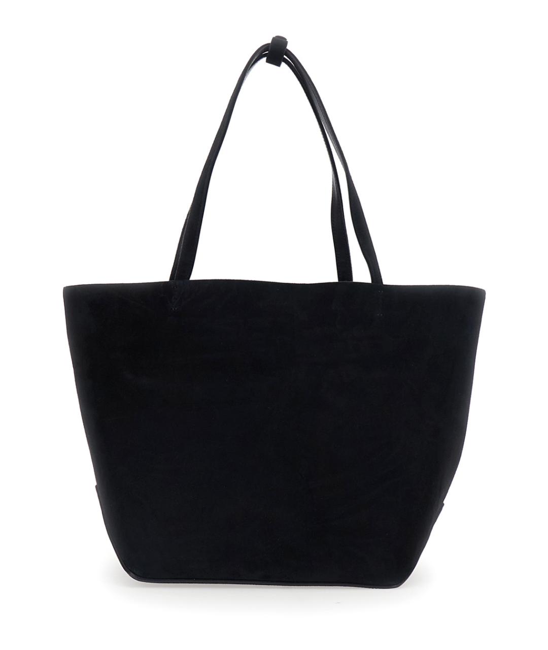 THE ROW Черная кожаная сумка тоут, фото 1