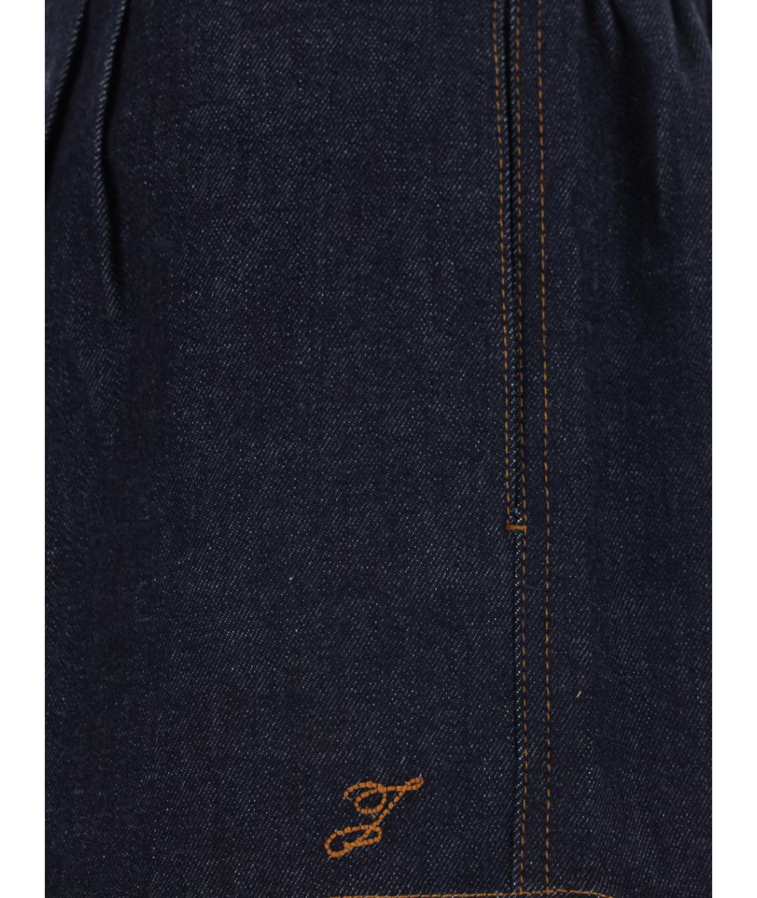 JACQUEMUS Синие хлопковые шорты, фото 3